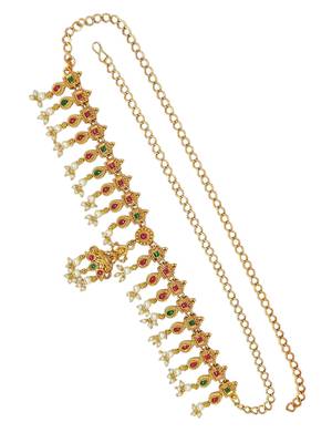 Gold-plated temple design waist chain kamarbandh 3
