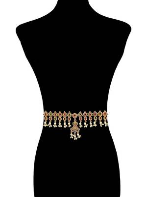 Gold-plated temple design waist chain kamarbandh 5