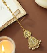 Gold-plated classic maang tikka