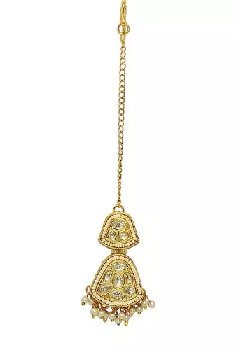 Gold-plated classic maang tikka