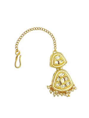 Gold-plated classic maang tikka 3