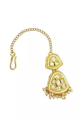 Gold-plated classic maang tikka