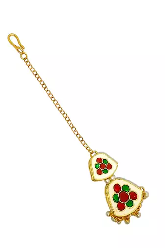 Gold-plated classic maang tikka