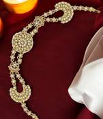 White Kundan Pearl Matha Patti for Women