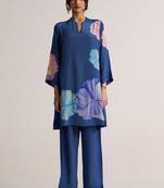 Blue flower print co-ord set