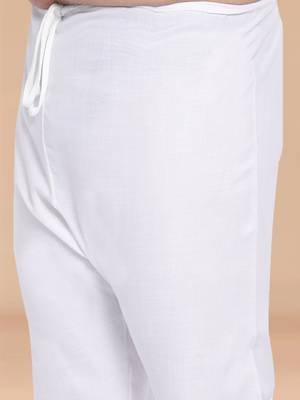 Solid cotton kurta pant set 5
