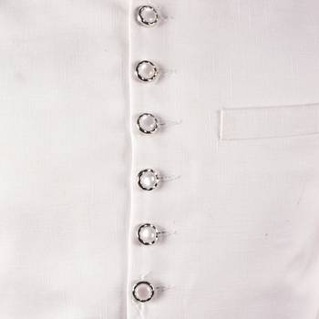 Solid silk kurta pyjama set with nehru jacket 2