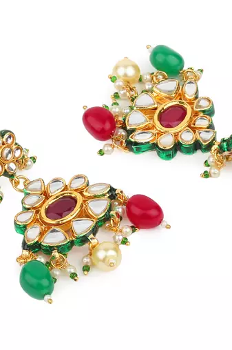 Jaipuri kundan necklace sets