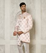 Rose gold indo western with  pattern work