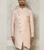 Baby pink indo western with  pattern work