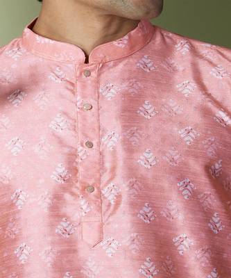 Pink printed kurta set 3