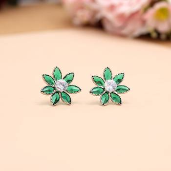 Green color stone necklace set 2