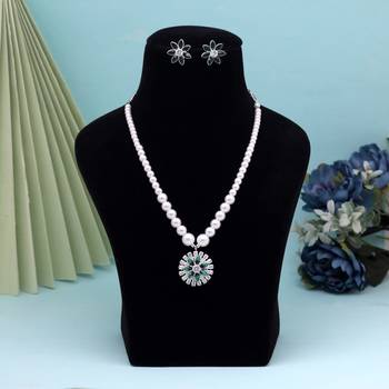 Green color stone necklace set 3