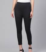 Hand embroidered black cotton lucknowi chikankari trouser