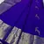 Royal Blue color silk blend sarees with blouse