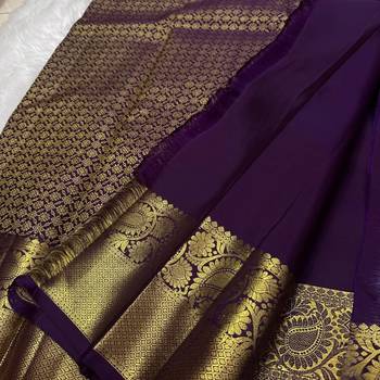 Wine color silk blend sarees with blouse 4