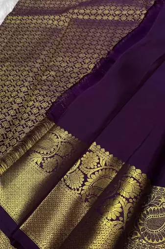 Wine color silk blend sarees with blouse