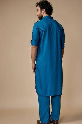 Arruga stylish cotton satin pathani salwar set 2