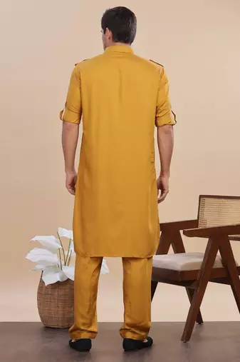 Arruga stylish cotton satin pathani salwar set