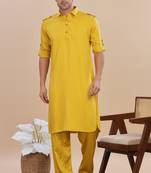 Arruga stylish cotton satin pathani salwar set