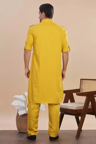 Arruga stylish cotton satin pathani salwar set