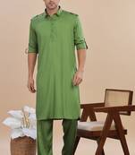 Arruga stylish cotton satin pathani salwar set