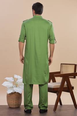 Arruga stylish cotton satin pathani salwar set 2