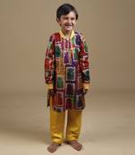 Multicolor bomber kurta with pyjama
