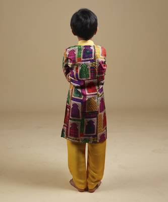 Multicolor bomber kurta with pyjama 4
