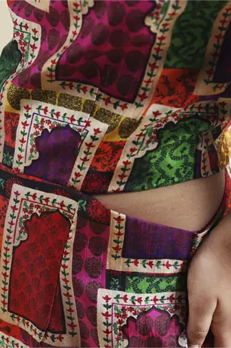 Multicolor halter neck jumpsuit