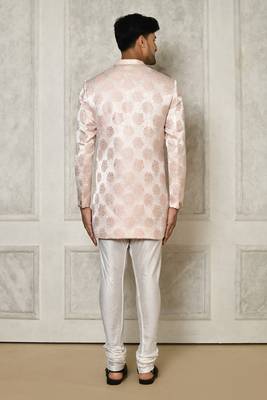 Rose gold indo western with  pattern work 2