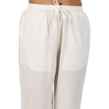 ivory cotton pant elasticated waist regular fit trouser 4