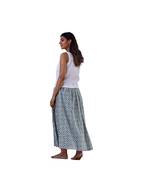 ethnic wear printed regular fit and flared full length long cotton skirt