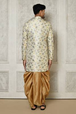 Grey indo western with  pattern work 3