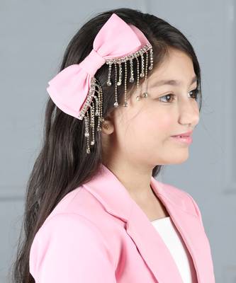 Pink coord set with tassels 2