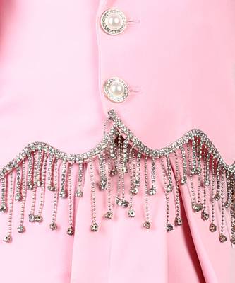 Pink coord set with tassels 3