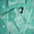 Hand embroidered sea green georgette lucknowi chikankari unstitched suit piece