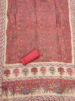women's tomato red roman silk salwar suit dress material with embroidered floral pattern and organza dupatta 3