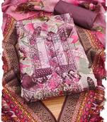 women's burgandy modal cotton salwar suit dress material