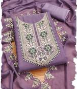women's purple georgette salwar suit dress material