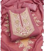 women's pink georgette salwar suit dress material