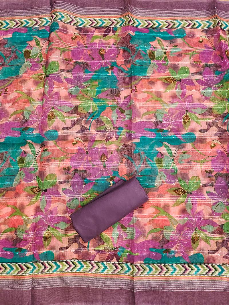 women's purple modal cotton salwar suit dress material