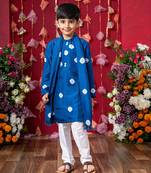Premium blue ethnic kurta set for boys