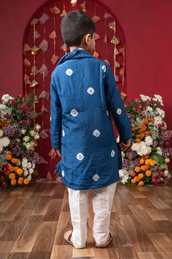 Premium blue ethnic kurta set for boys