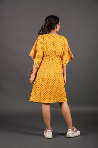 All over floral printed kaftaan