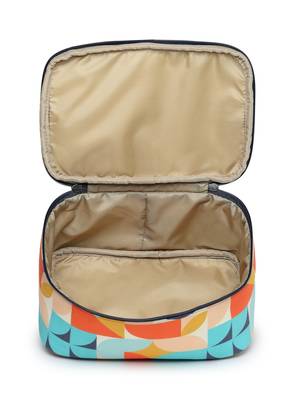 peppy navy & multi abstract digital printed polycotton travel accessory bag 6