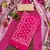 magenta cotton embroidered unstitched dress material
