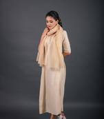 Beige empire ethnic dress