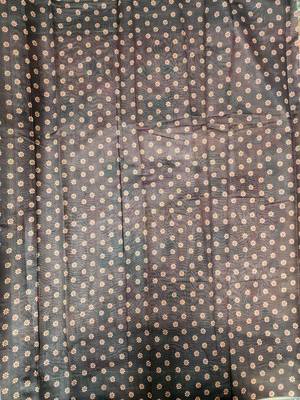 Peach Cotton Blend Printed Work Rich Pallu Saree With Blouse 4