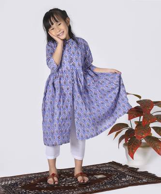 Lavender orchid kurta set 1